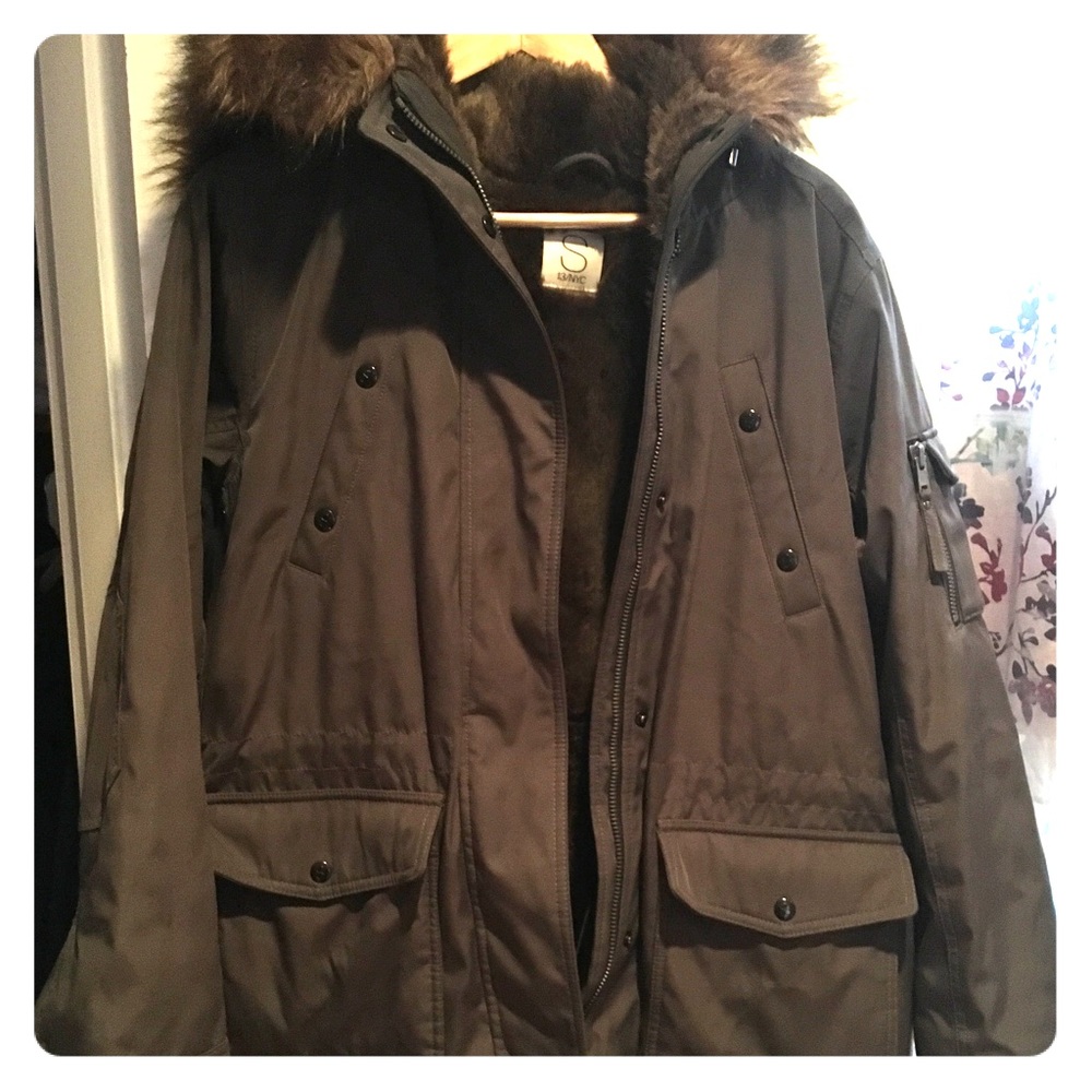 S 13/NYC faux fur coat
